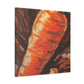 "Carrot in Impasto Glaze" - Canvas