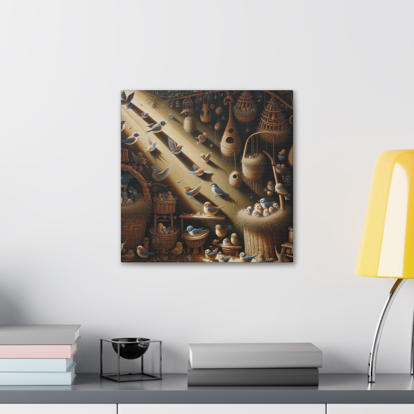 Charming Avian Abodes - Canvas