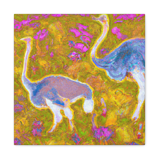 "Ostrich in Impressionism" - Canvas