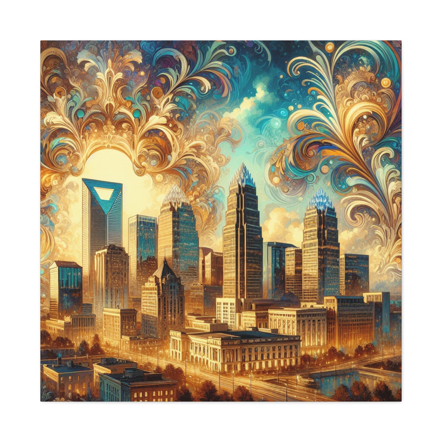 "Charlotte's Opulent Southern Charm" - Canvas