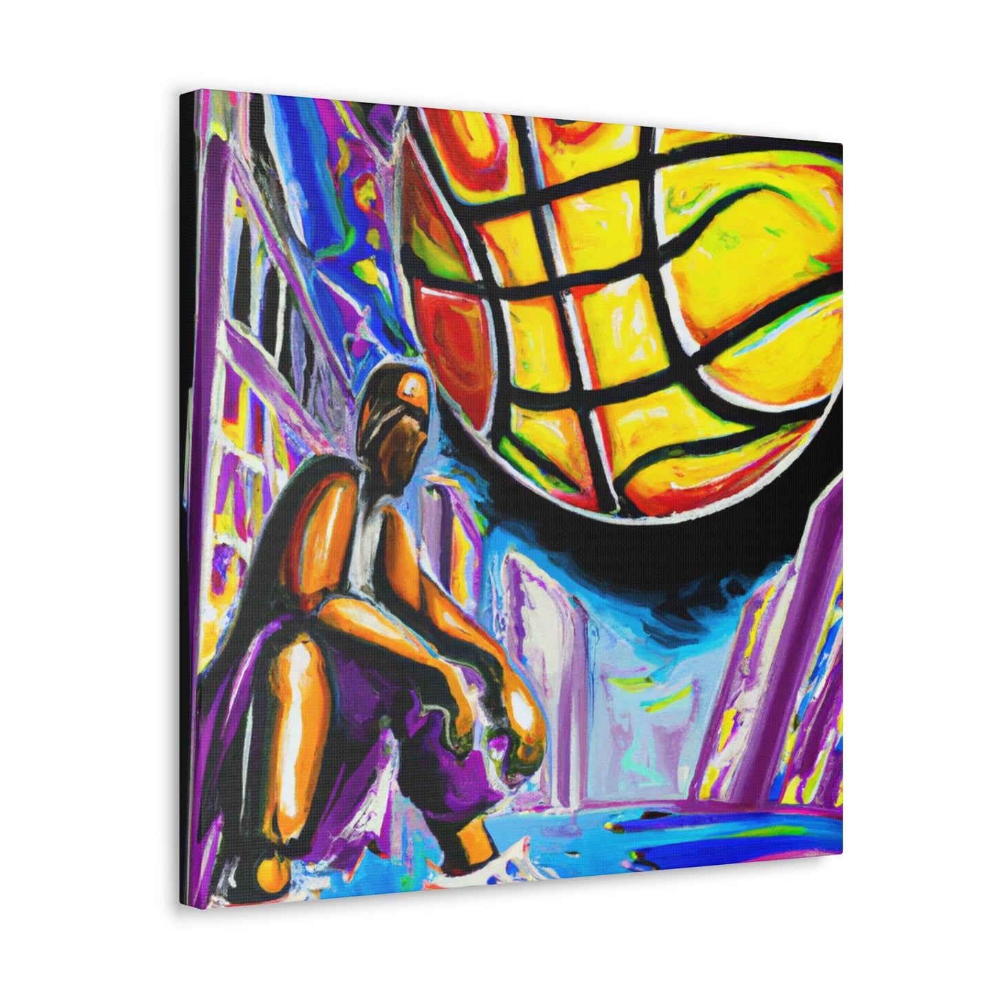 Basketball Court Masterpiece - Canvas