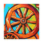 Wagon Wheel Art Deco - Canvas