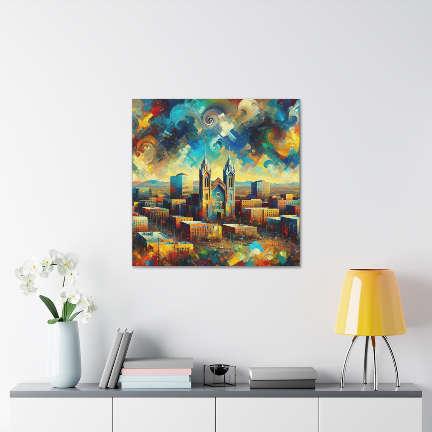 Desert Dreamscape Ablaze - Canvas