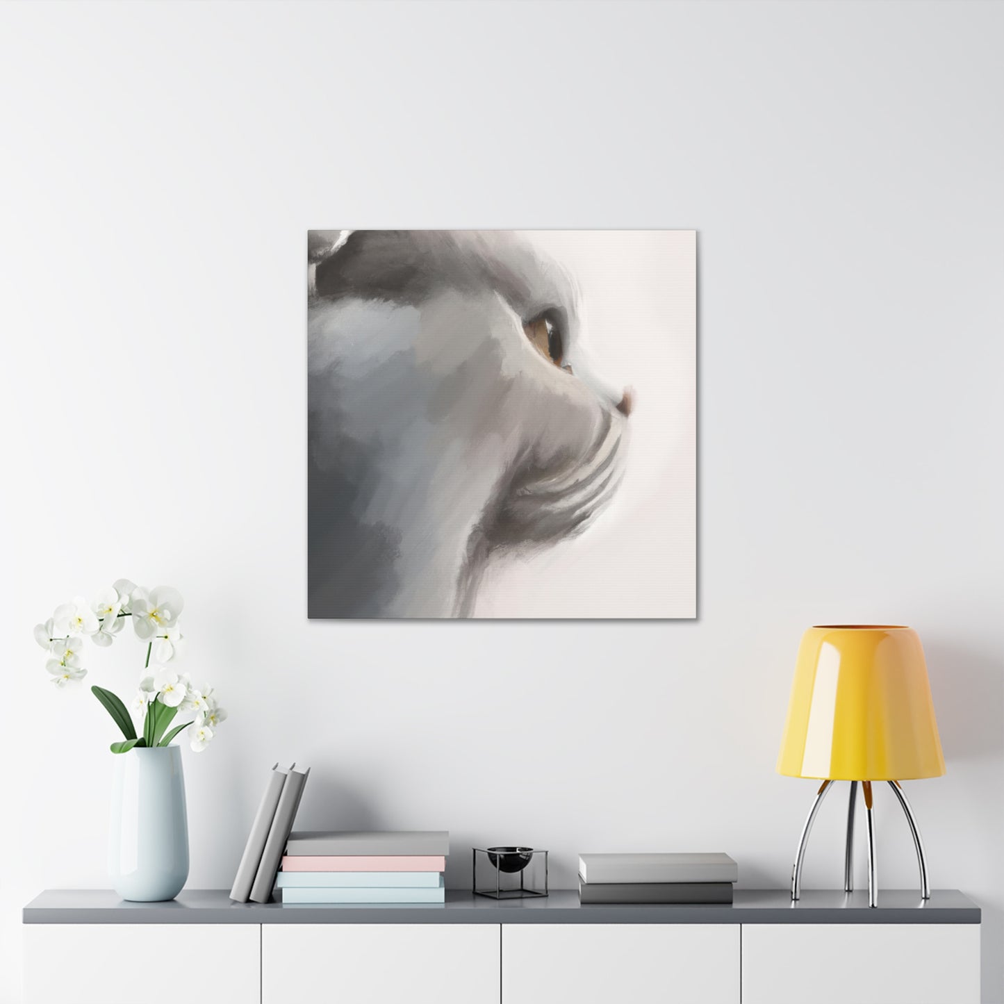 Cute Feline Minimalism - Canvas