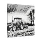 "Tractor in the Fields" - Canvas