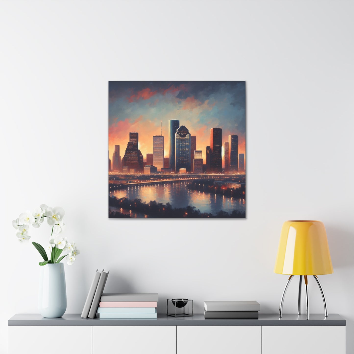 Urban Vortex: Houston Perspective - Canvas