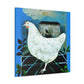 "Chicken in Art Deco" - Canvas