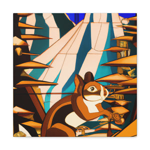 "Chipmunk's Deco Dance" - Canvas