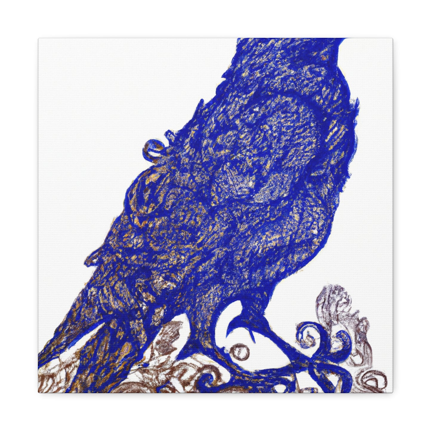 American Crow Portrait - Canvas