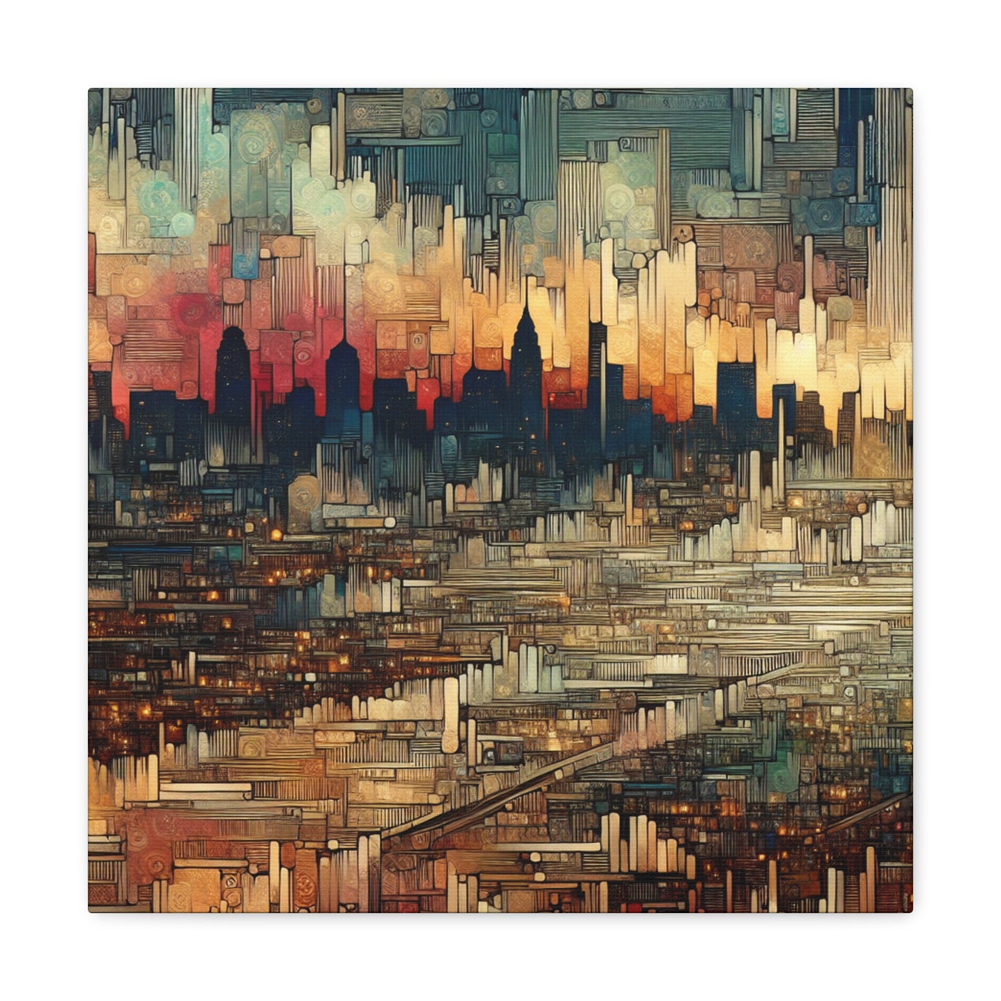 "Midnight Urban Symphony" - Canvas