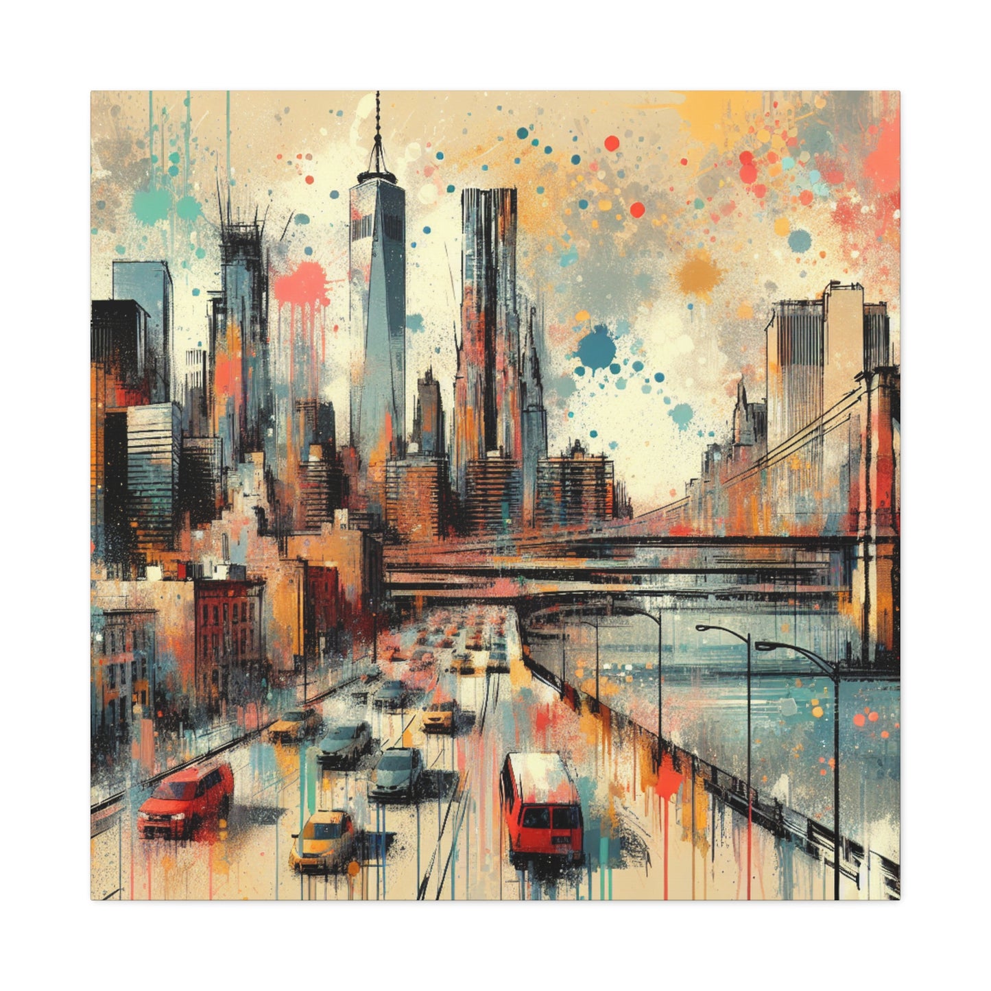 "Concrete Jungle Serenade" - Canvas