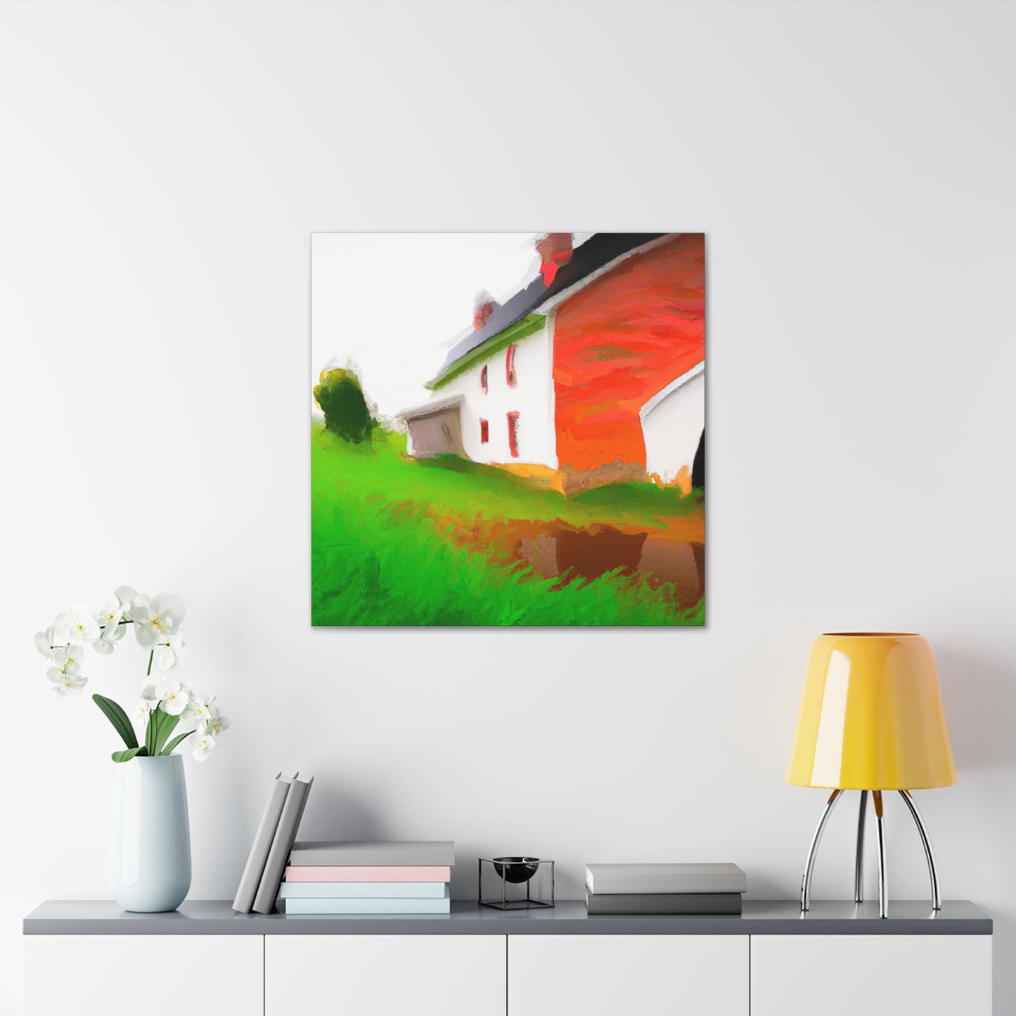 "The Mystic Barn Scene" - Canvas