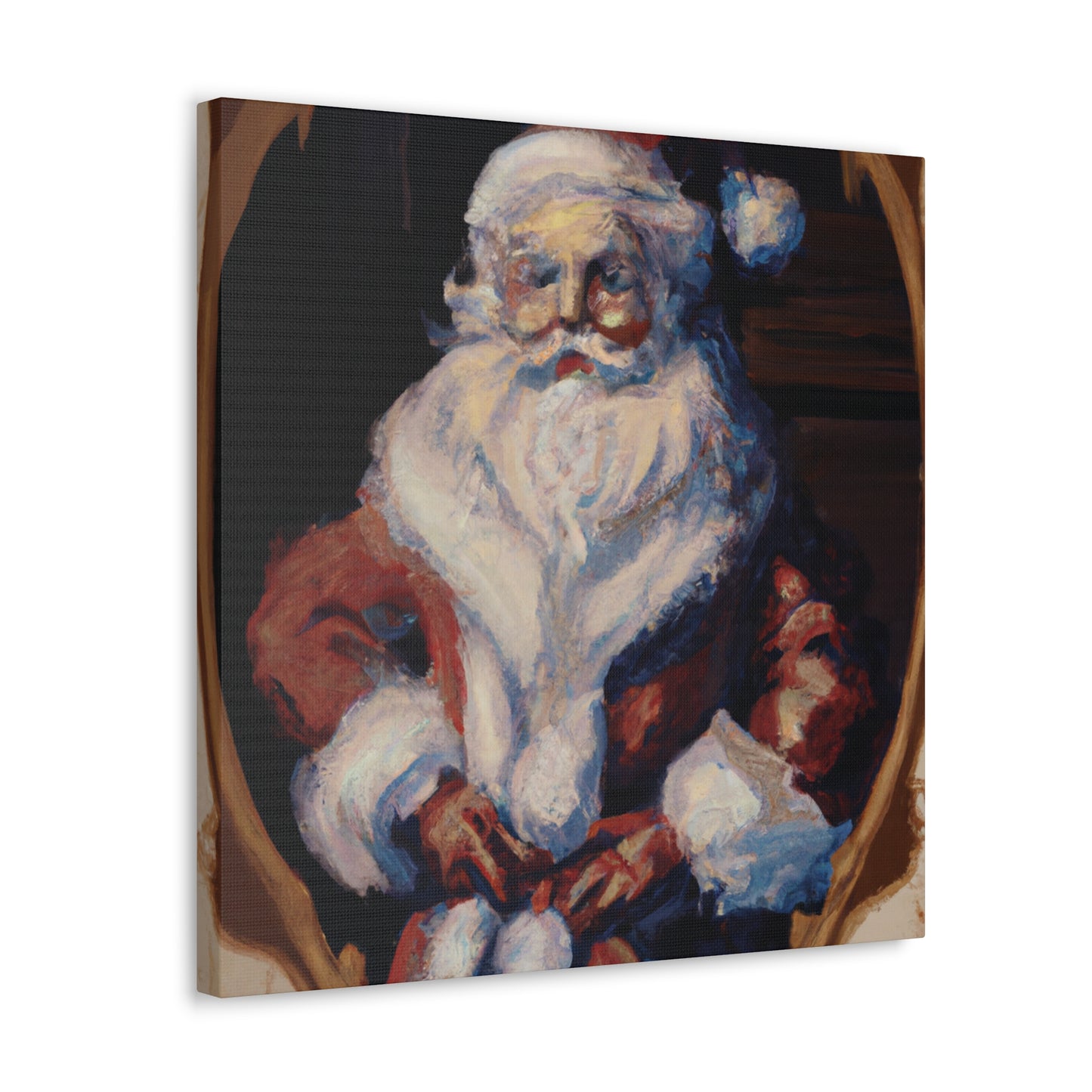 Santa's Rococo Joy - Canvas