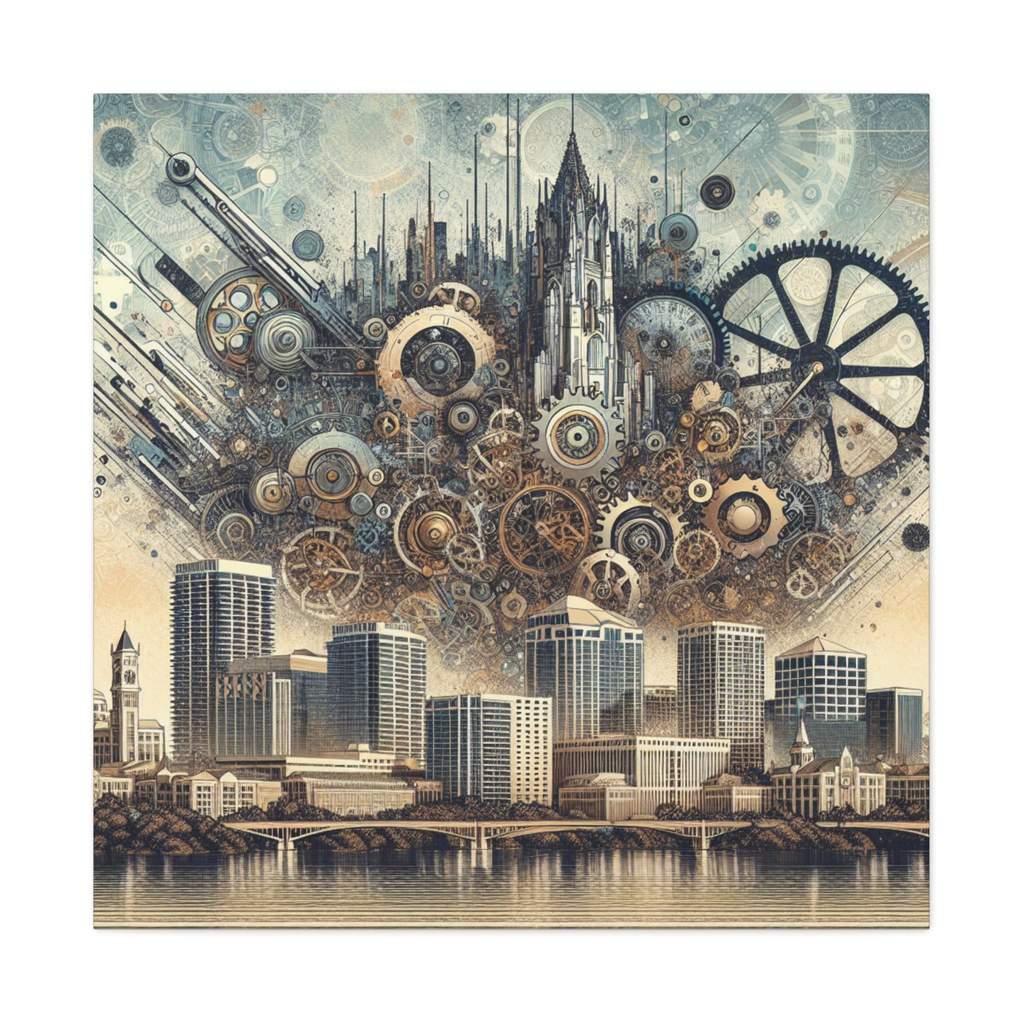 "Orlando's Steam-powered Dreams" - Canvas