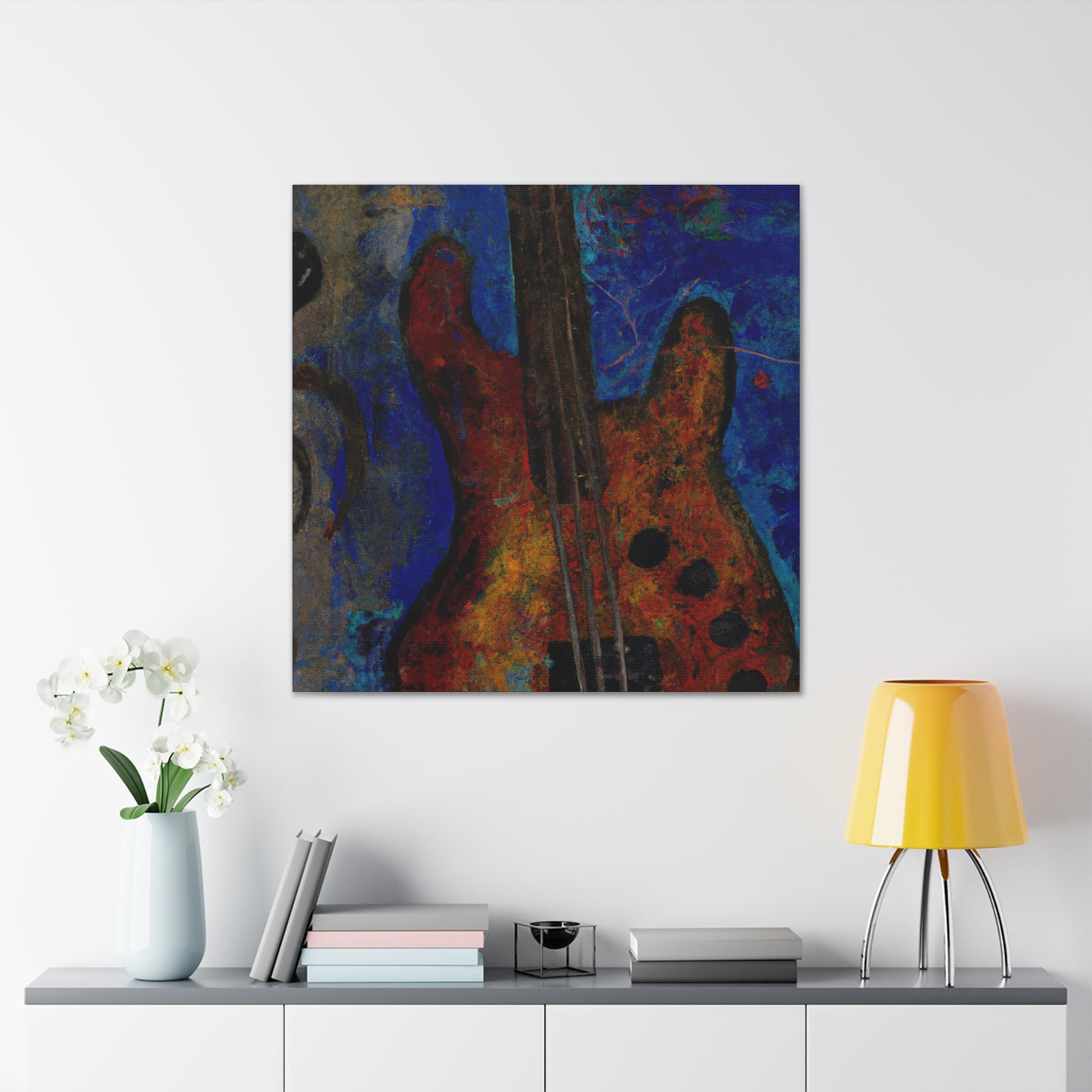 "Bass Guitar Expressionism" - Canvas