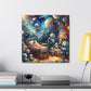 Metallic Cosmos Explorers - Canvas