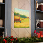 "Hay Bales in Moonlight" - Canvas