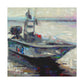 Fishing Boat Expressionism - Canvas