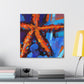 "Starfish Undersea Tableau" - Canvas