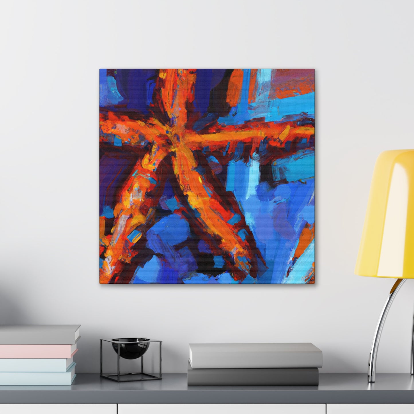 "Starfish Undersea Tableau" - Canvas