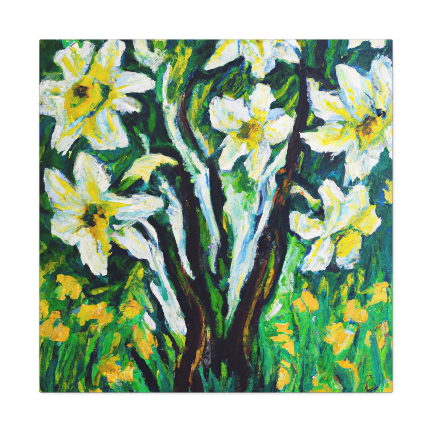 "Bright Daffodil Radiantly" - Canvas