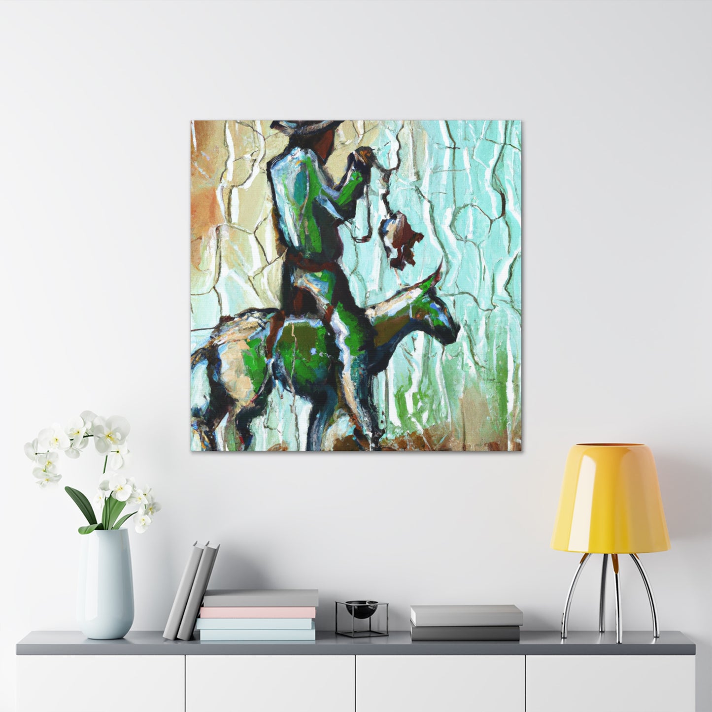 Cowboys on Wild Steeds - Canvas