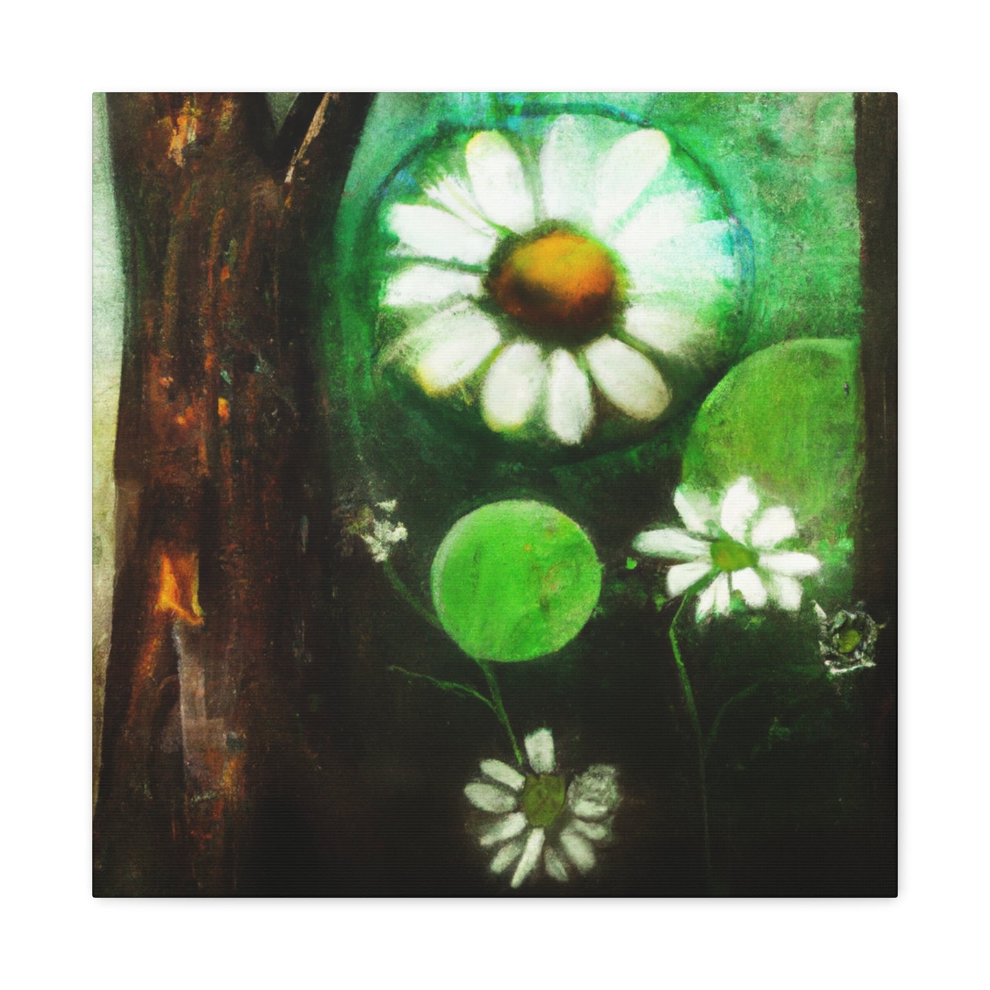 Daisy in Pristine Bloom - Canvas