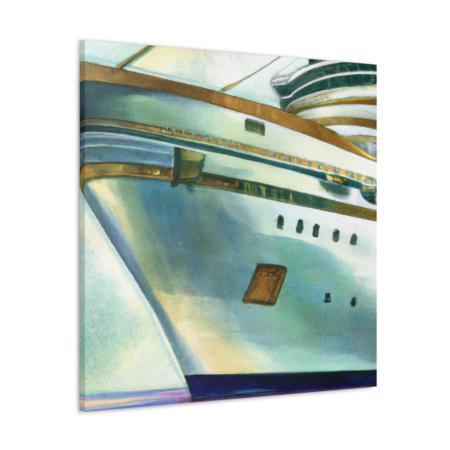 "Cruising on Luxury Ship" - Canvas