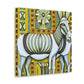 "Donkey in Deco Style" - Canvas