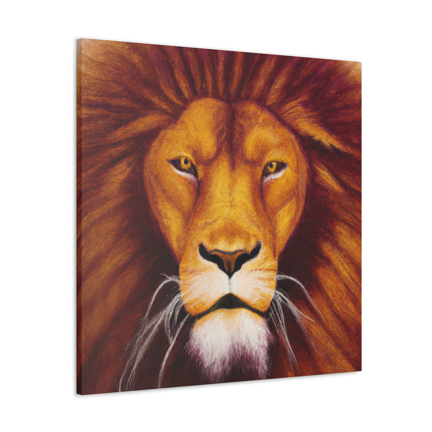 Lion in Hyperrealism - Canvas