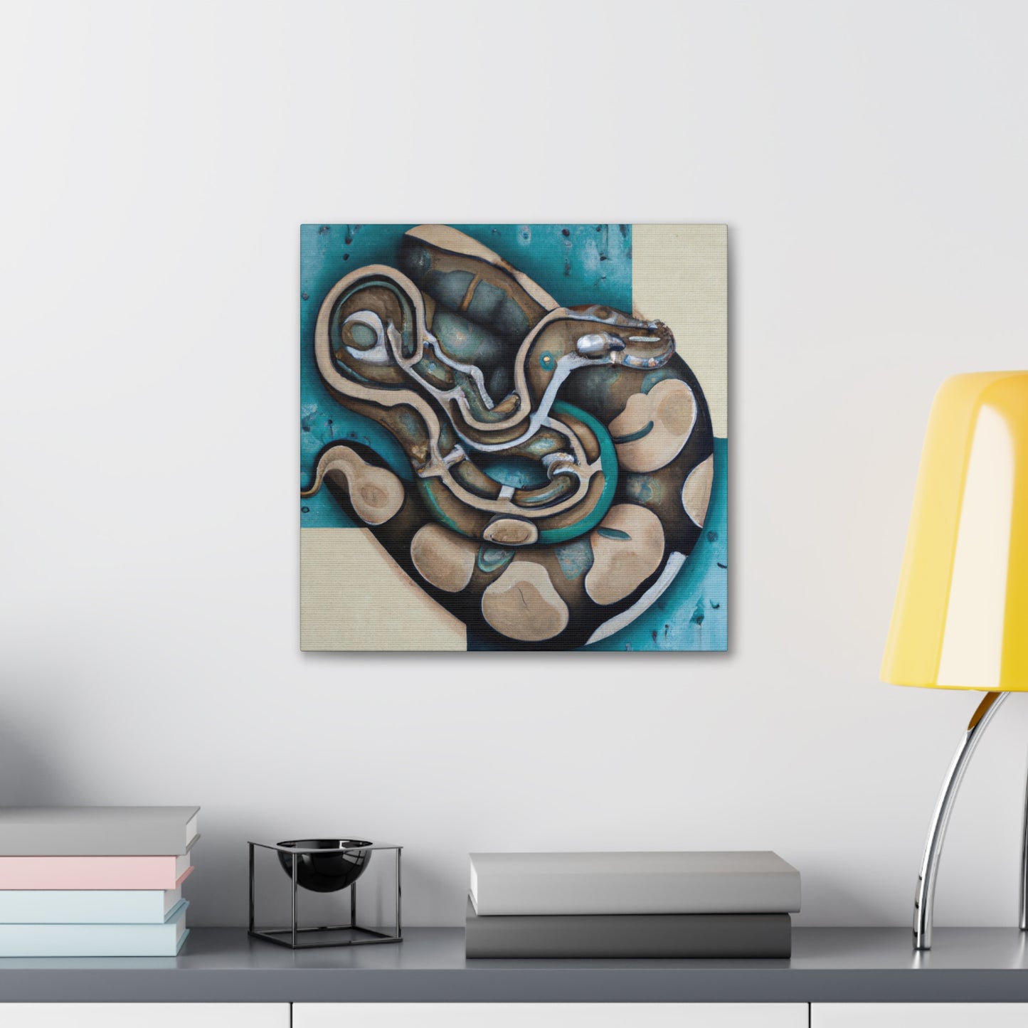 "Python in Deco Splendor" - Canvas