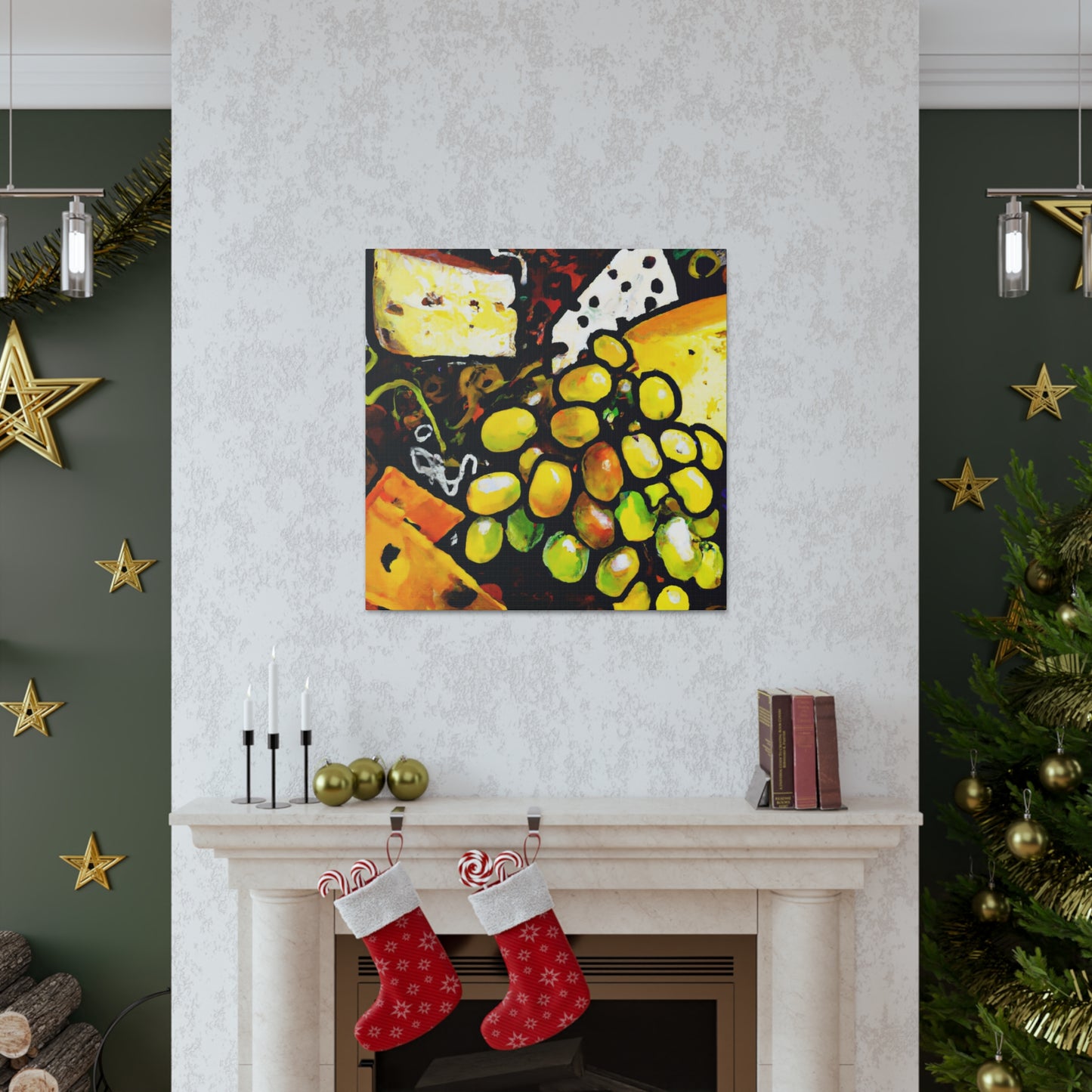 "Cheese and Grapes Melody" - Canvas