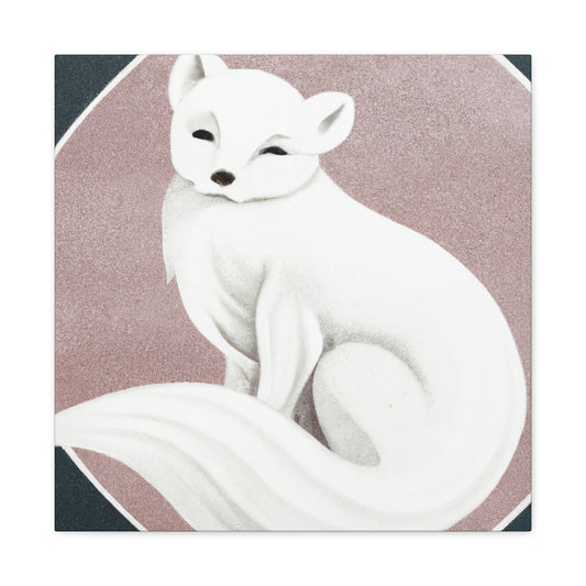 "Arctic Fox in Snow" - Canvas