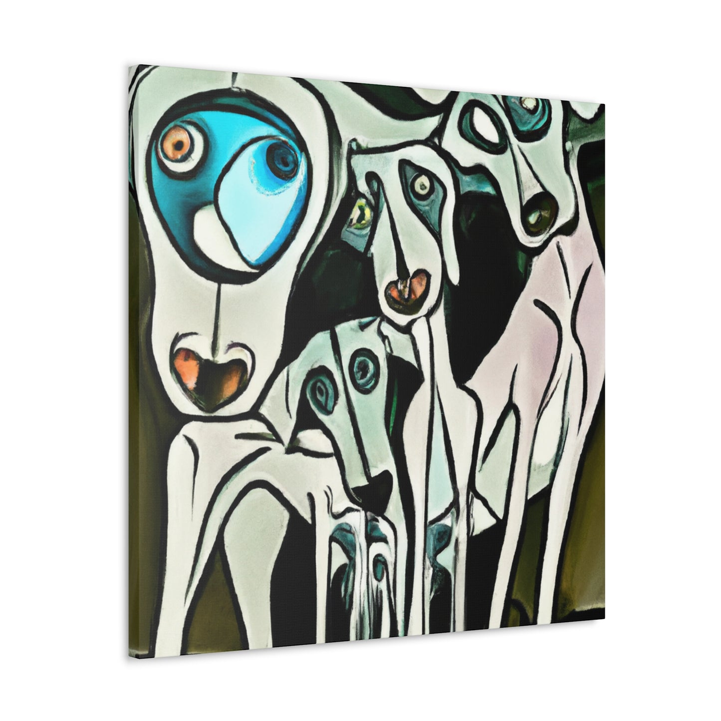 "Weimaraner's Surreal Dream" - Canvas