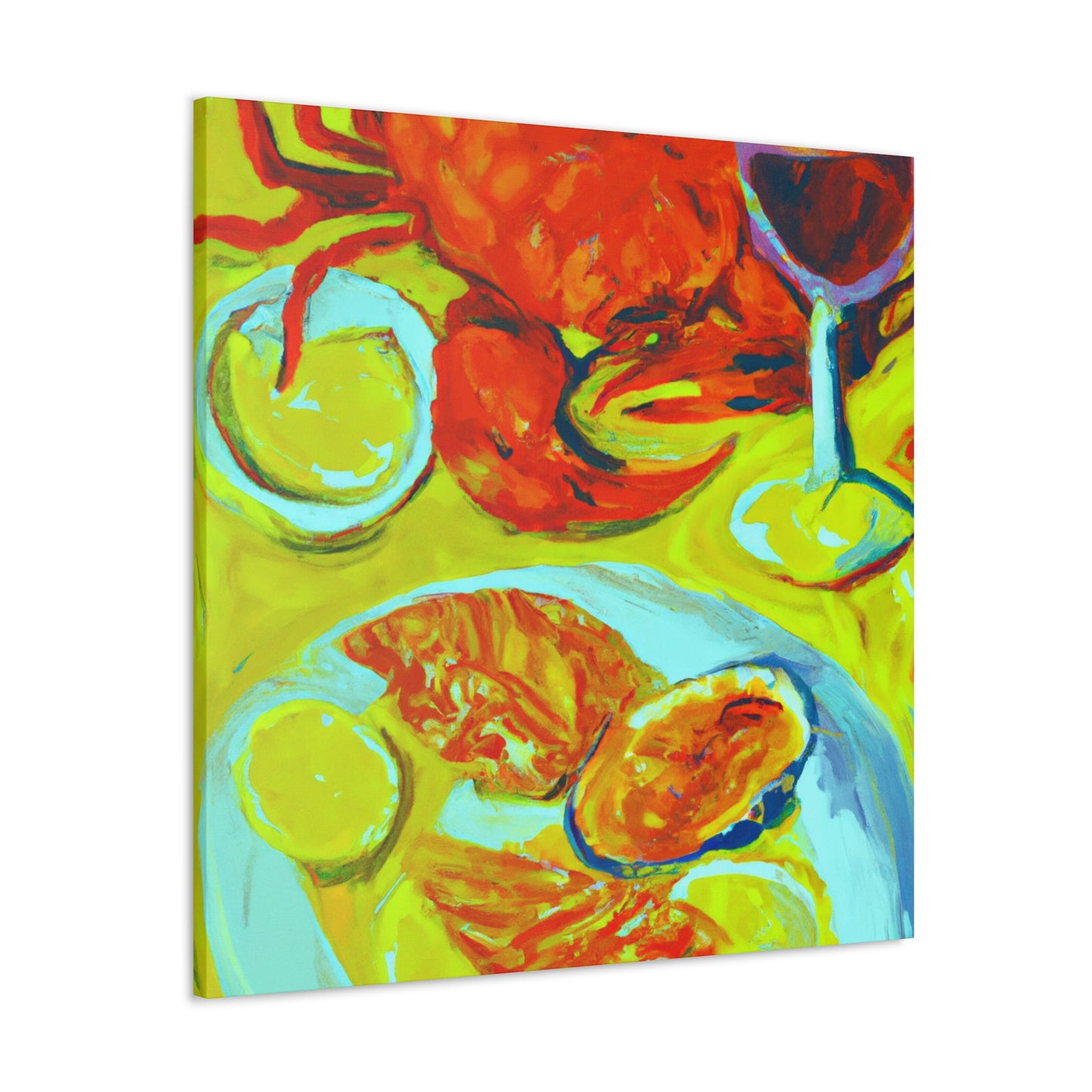 "Seafood in Post-Impressionism" - Canvas