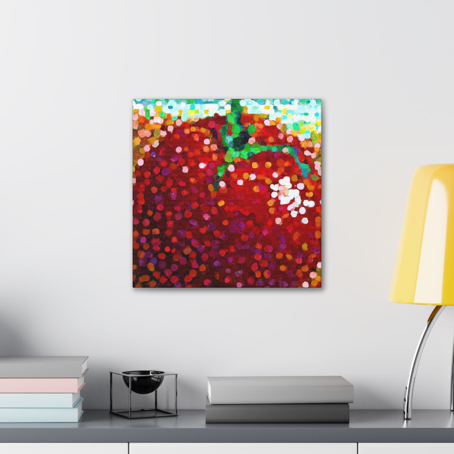 Tomato Pointillism Dream - Canvas