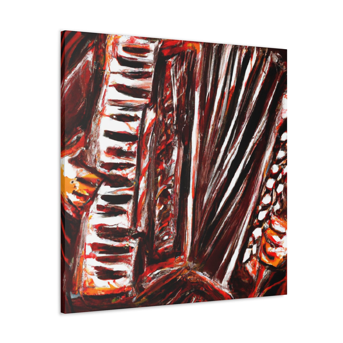 Accordion's Joyful Song - Canvas