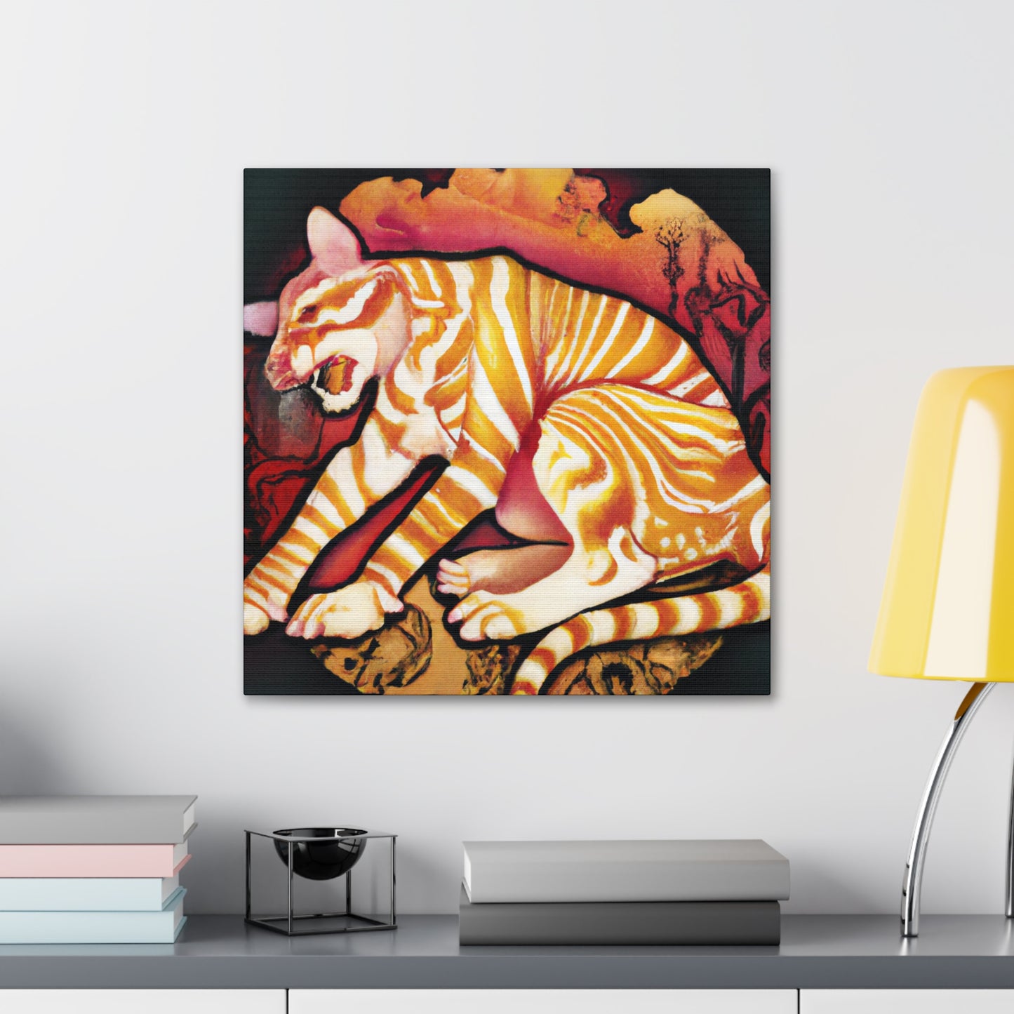 Tasmanian Tiger Mirage - Canvas