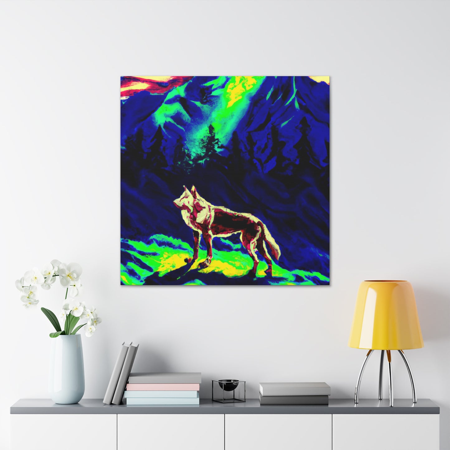 "Wolf Pop Masterpiece" - Canvas