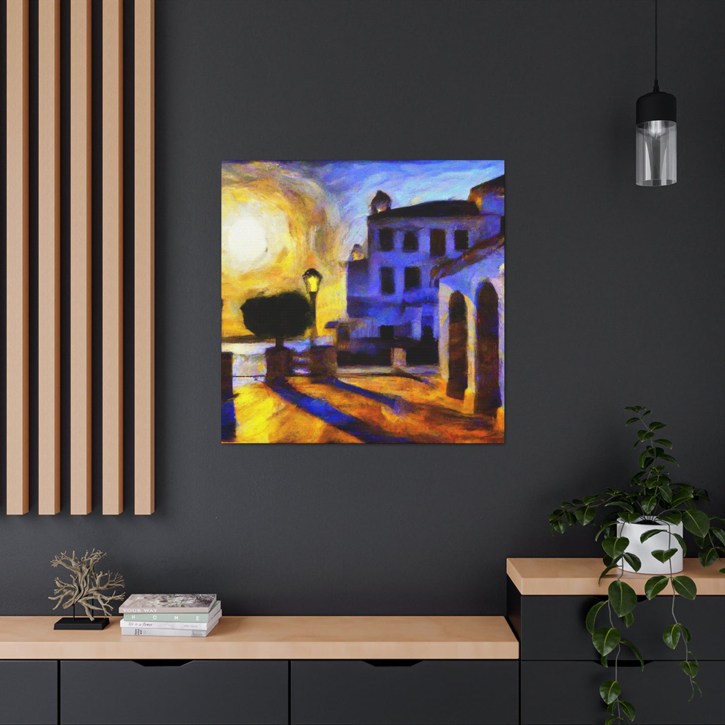 "Mediterranean Breeze Vista" - Canvas