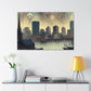 "Urban Dreams Unveiled" - Canvas