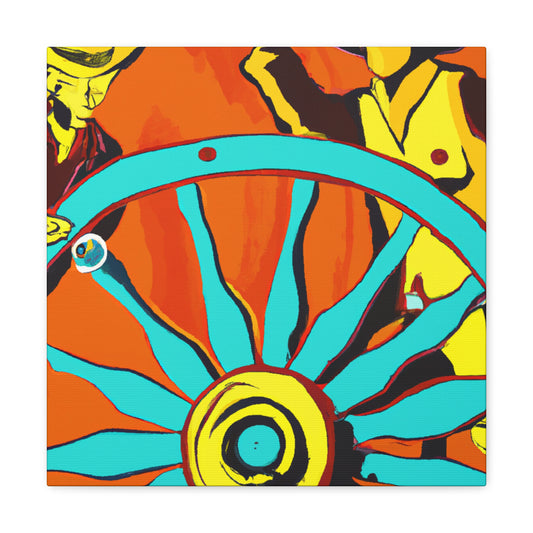 "Wheel of Grandeur Wagon" - Canvas