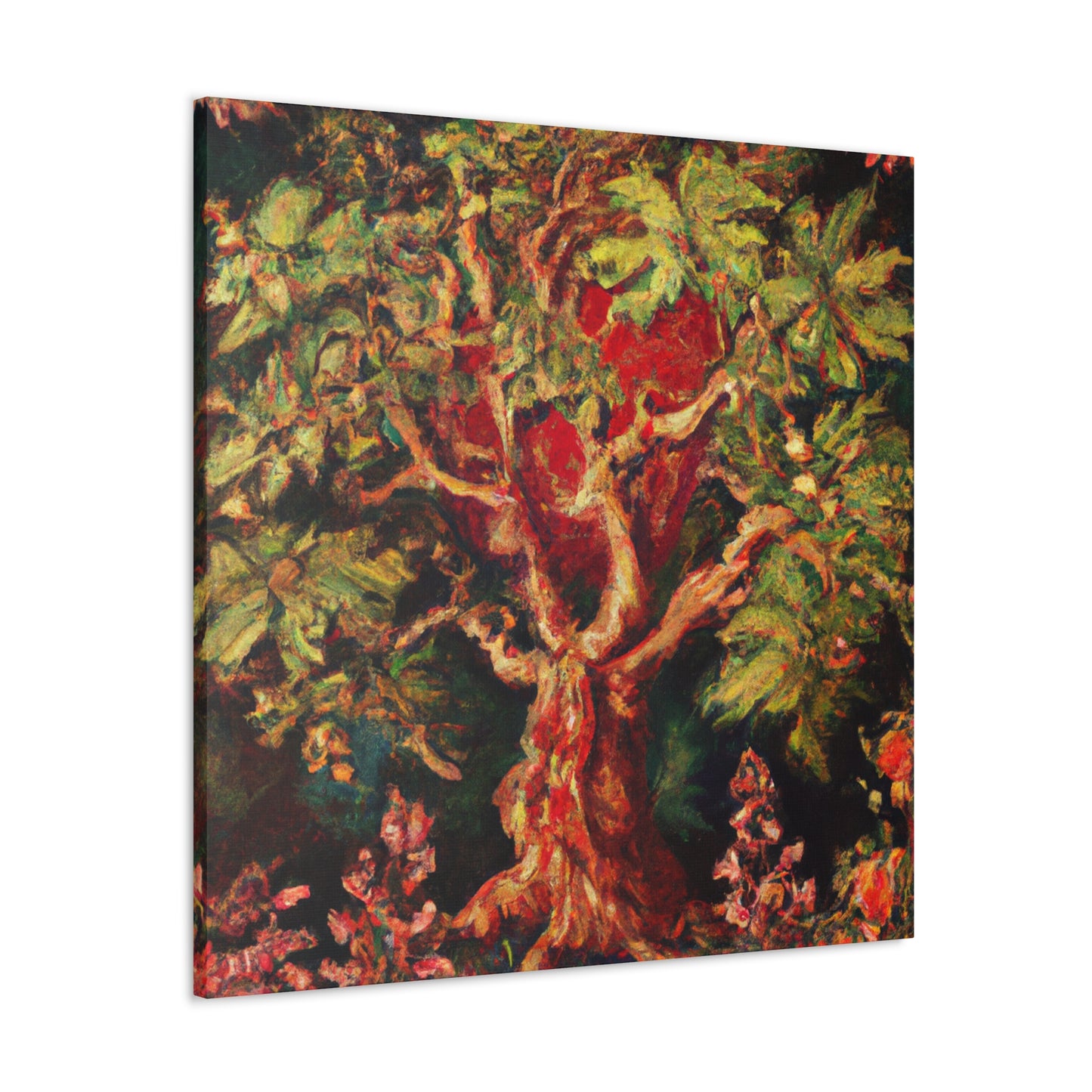 "Oak of Grandeur Hushed" - Canvas