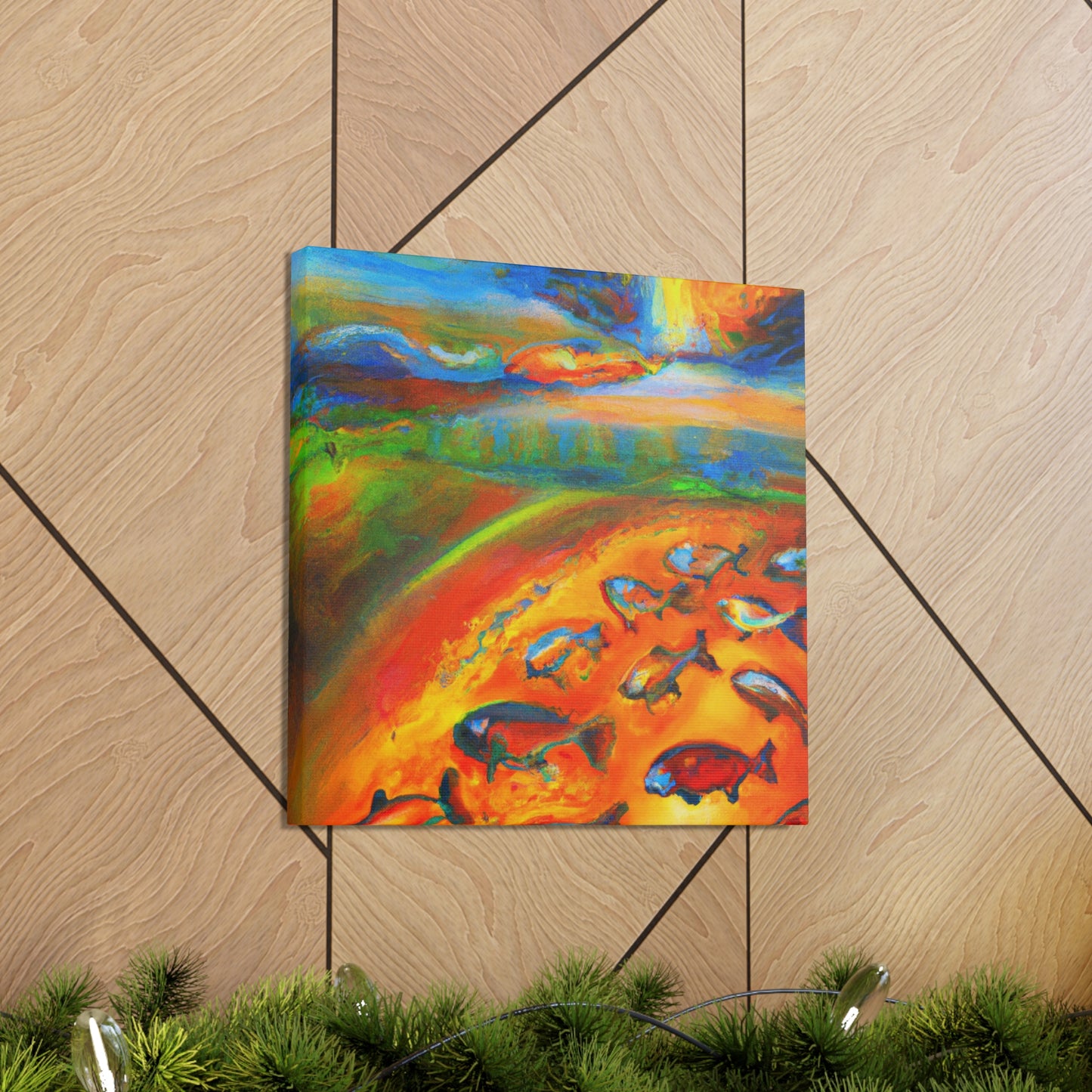 "Salmon From Beyond Dreams" - Canvas