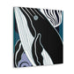 "Humpback Whale Deco Bliss" - Canvas