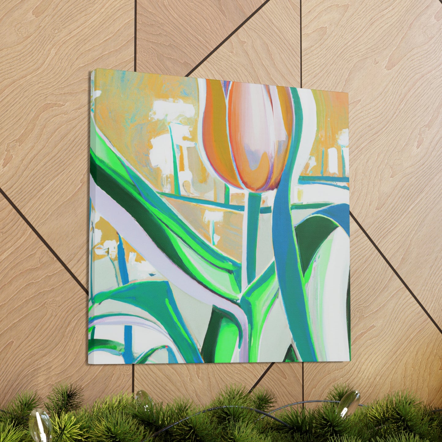 "Tulips of the 1940s" - Canvas