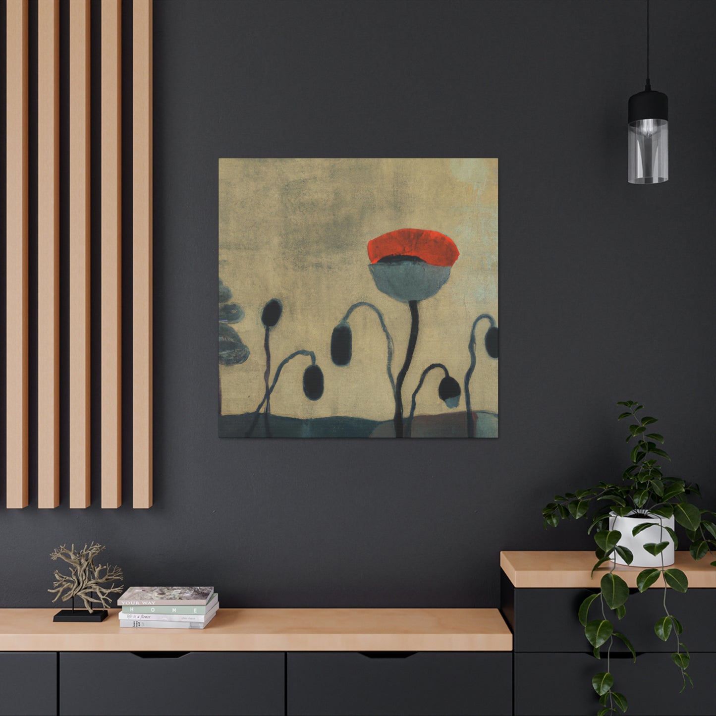 "Poppies in Abstraction" - Canvas