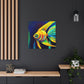 "Angelfish Dreaming Blue" - Canvas