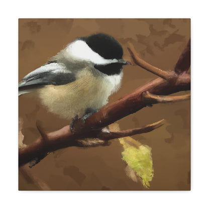 Chickadee's Winter Dance - Canvas