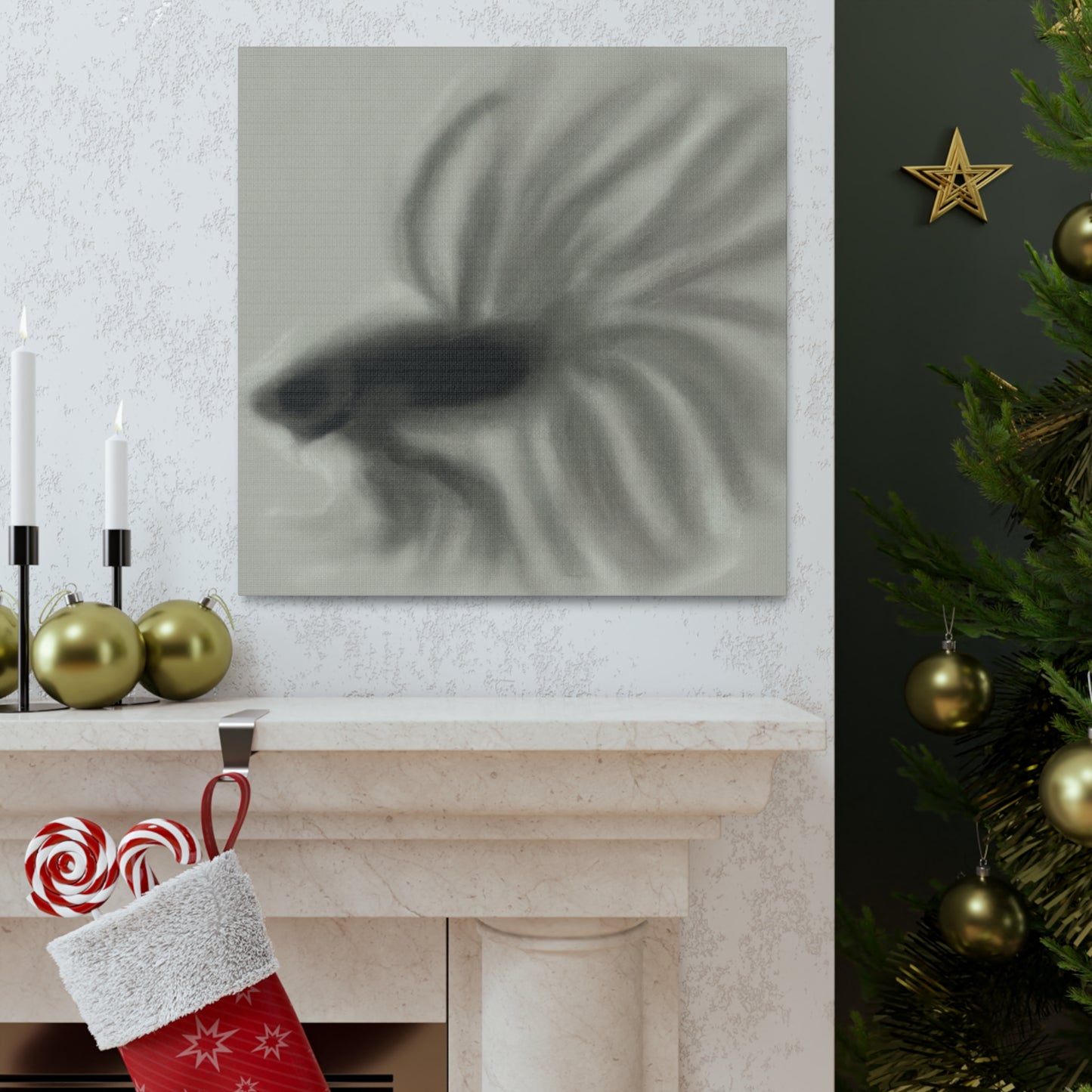 "Betta Among Expressionists" - Canvas